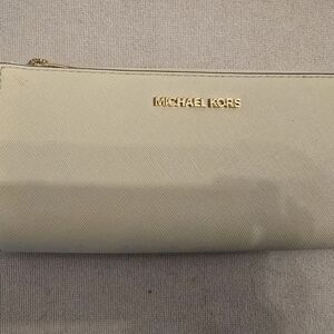 Michael Kors Cream Clutch